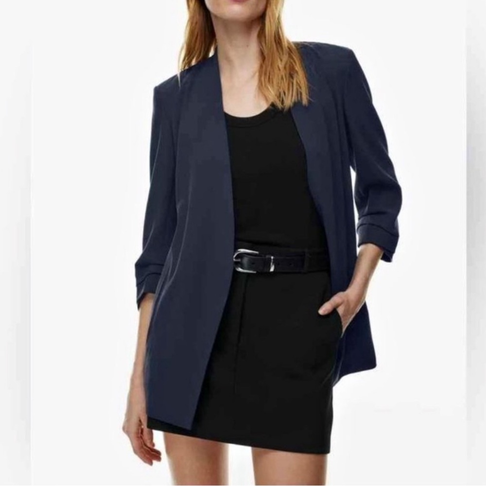 Babaton New Power blazer in dark night navy